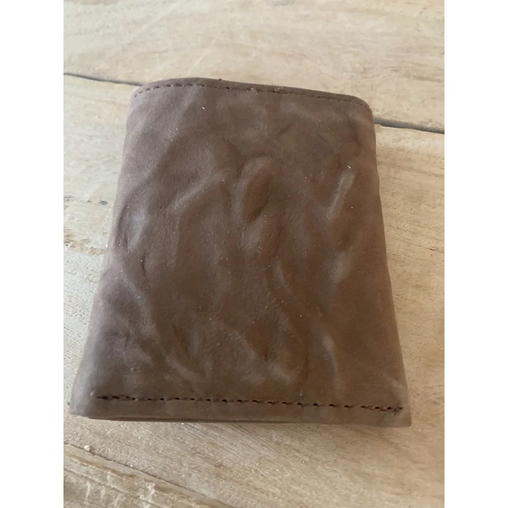 San Francisco Giants Brown Leather Wallet With‎ Concho Trifold Wallet NWOT